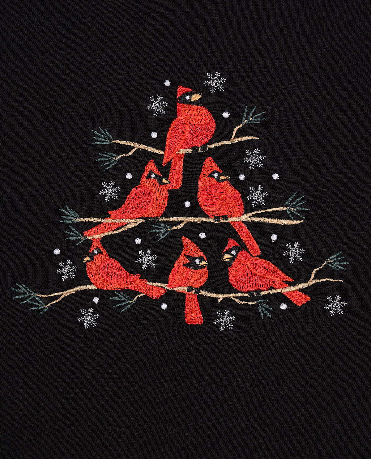 Speculation Petite Embroidered Christmas Pullover