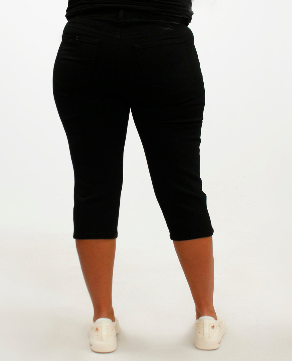 D Jeans Plus Muffin Eliminator Denim Capri