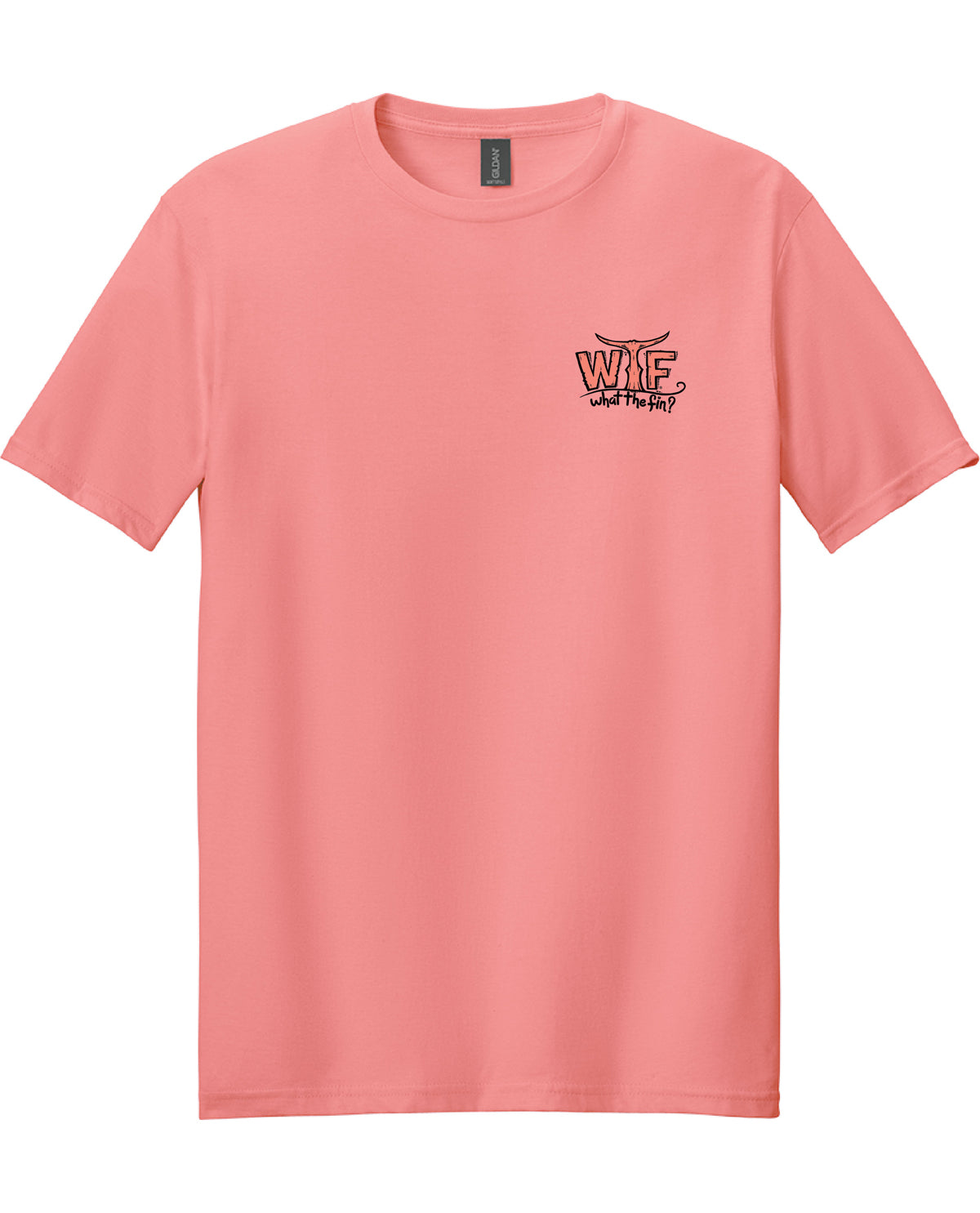 What The Fin Bottle Tops Short Sleeve Tee Coral