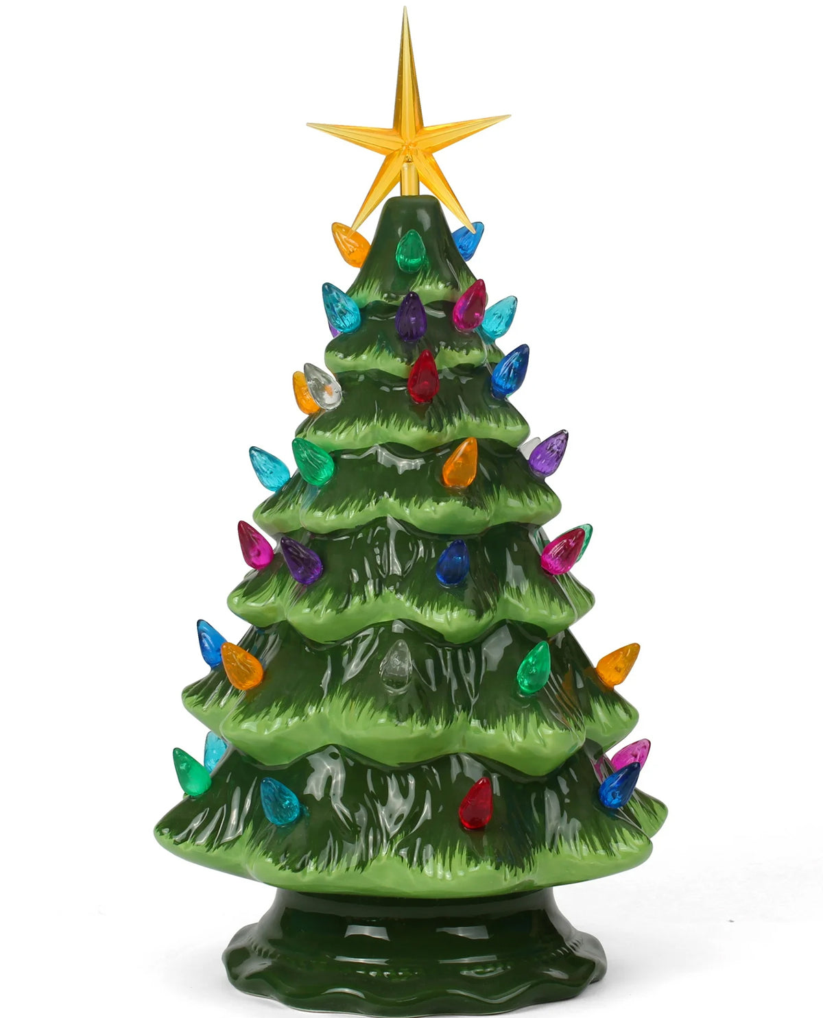 Large Ceramic Tree with Multi Lights & Stand- 11.0"