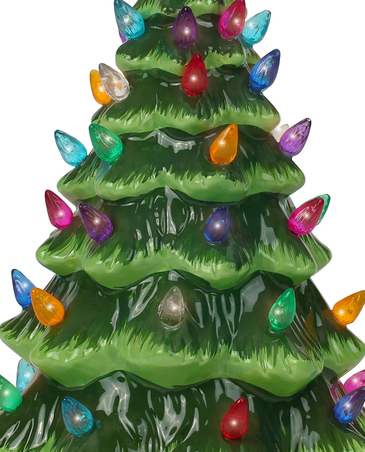 Large Ceramic Tree with Multi Lights & Stand- 11.0"