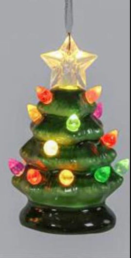 Ceramic Christmas Tree Glowing Ornament