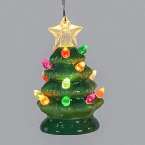 Ceramic Christmas Tree Glowing Ornament
