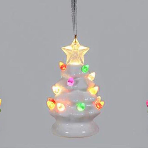 Ceramic Christmas Tree Glowing Ornament