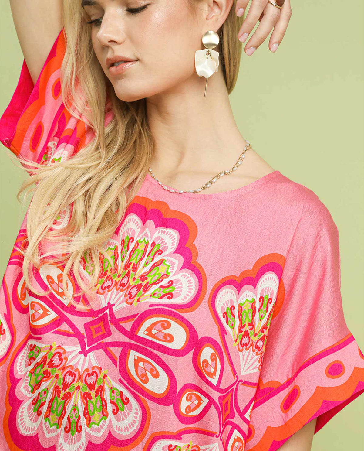 Umgee Medallion Print Top