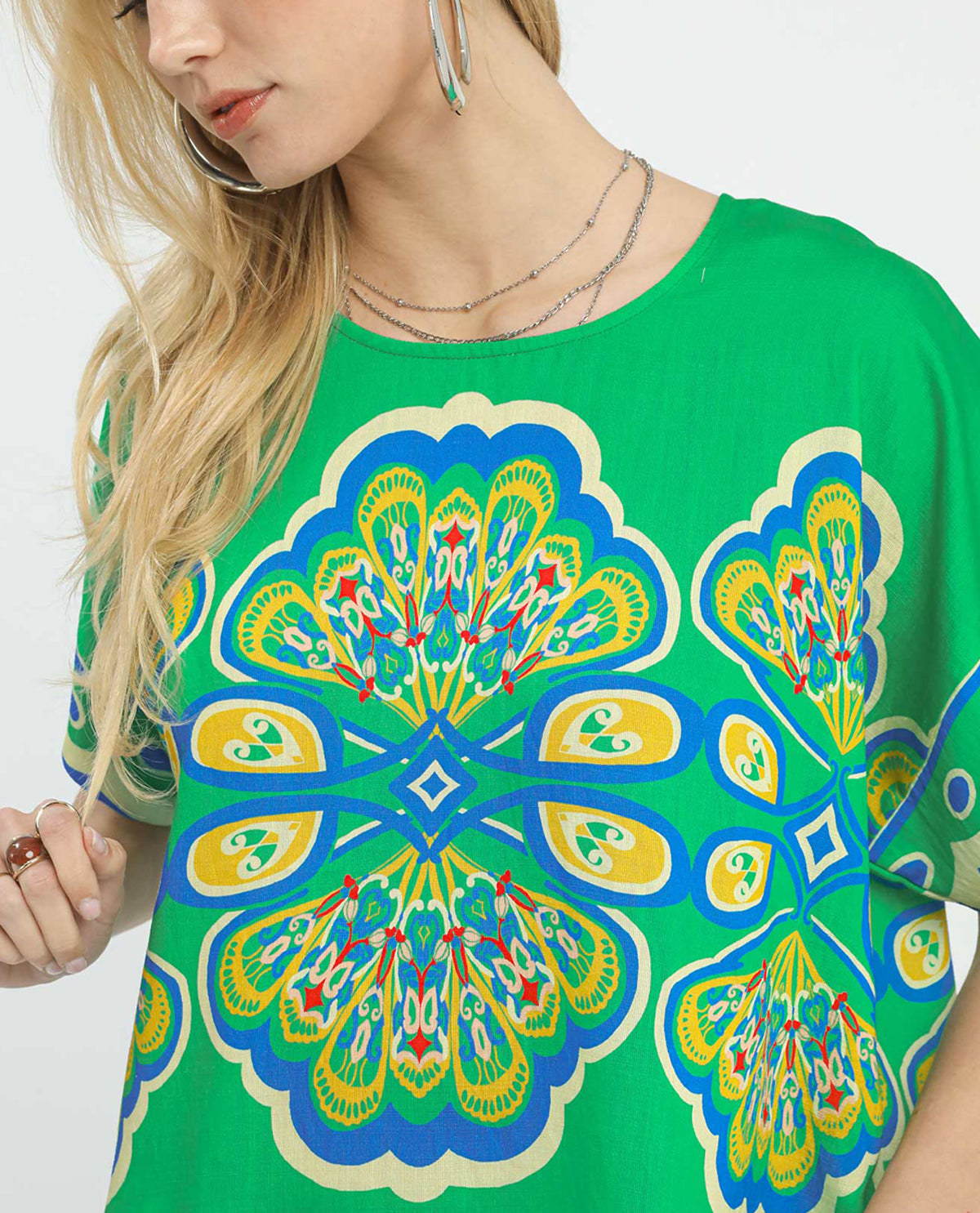Umgee Medallion Print Top