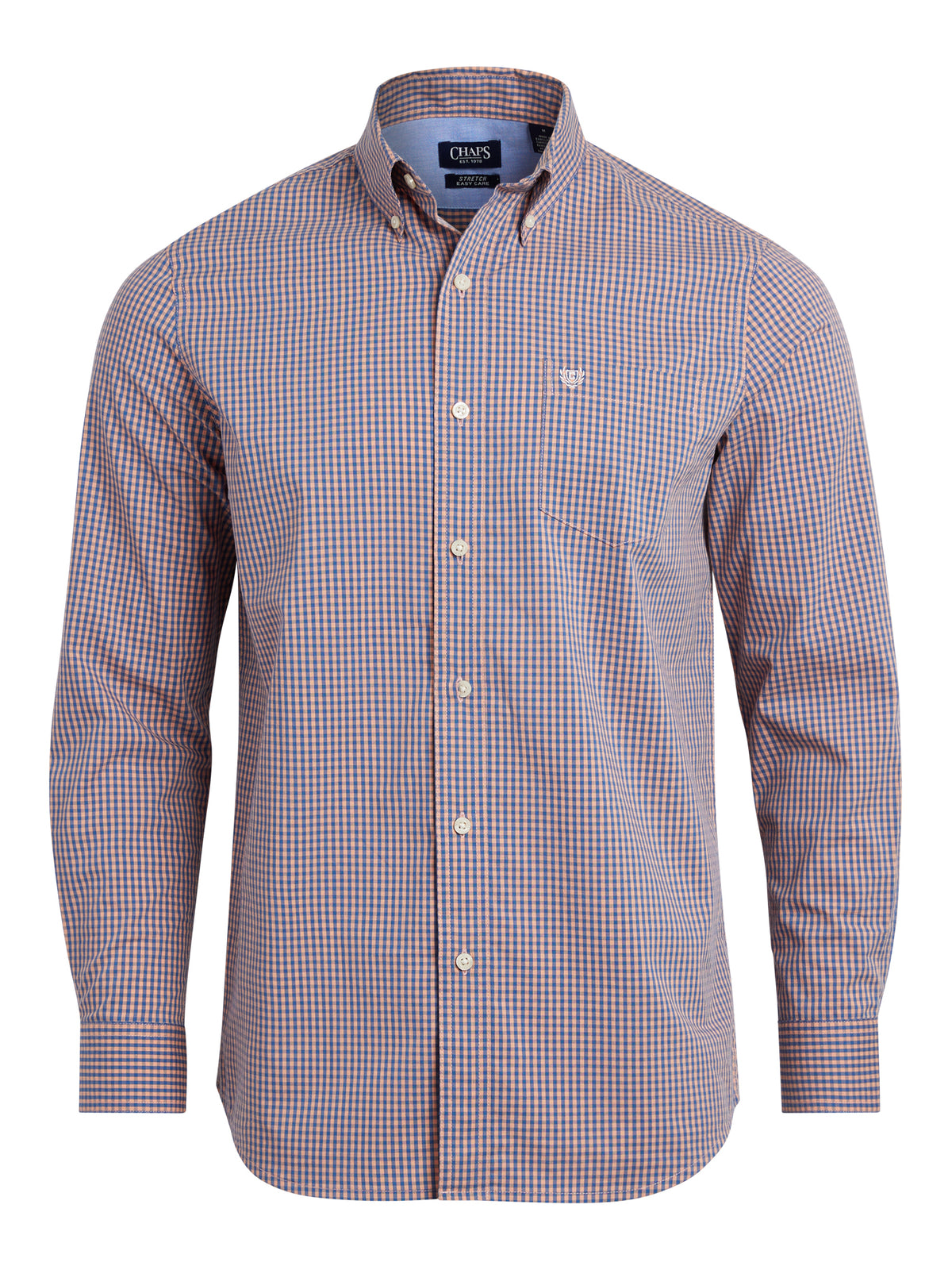 Chaps Long Sleeve Stretch EzCare Woven
