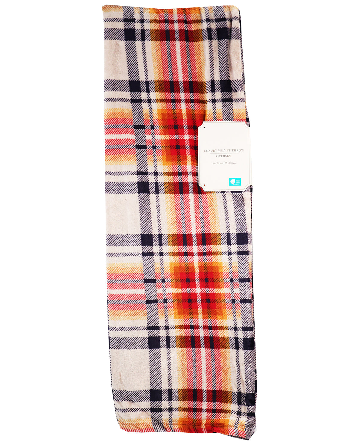 Plaid Velvet Throws 50x70