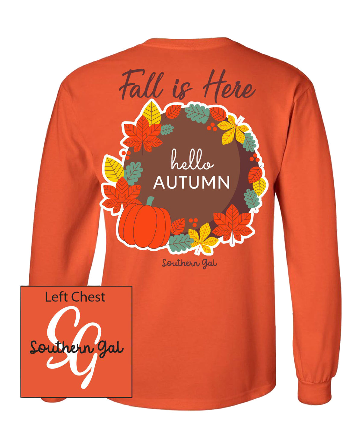 Southern Gal Hello Autumn Long Sleeve Tee