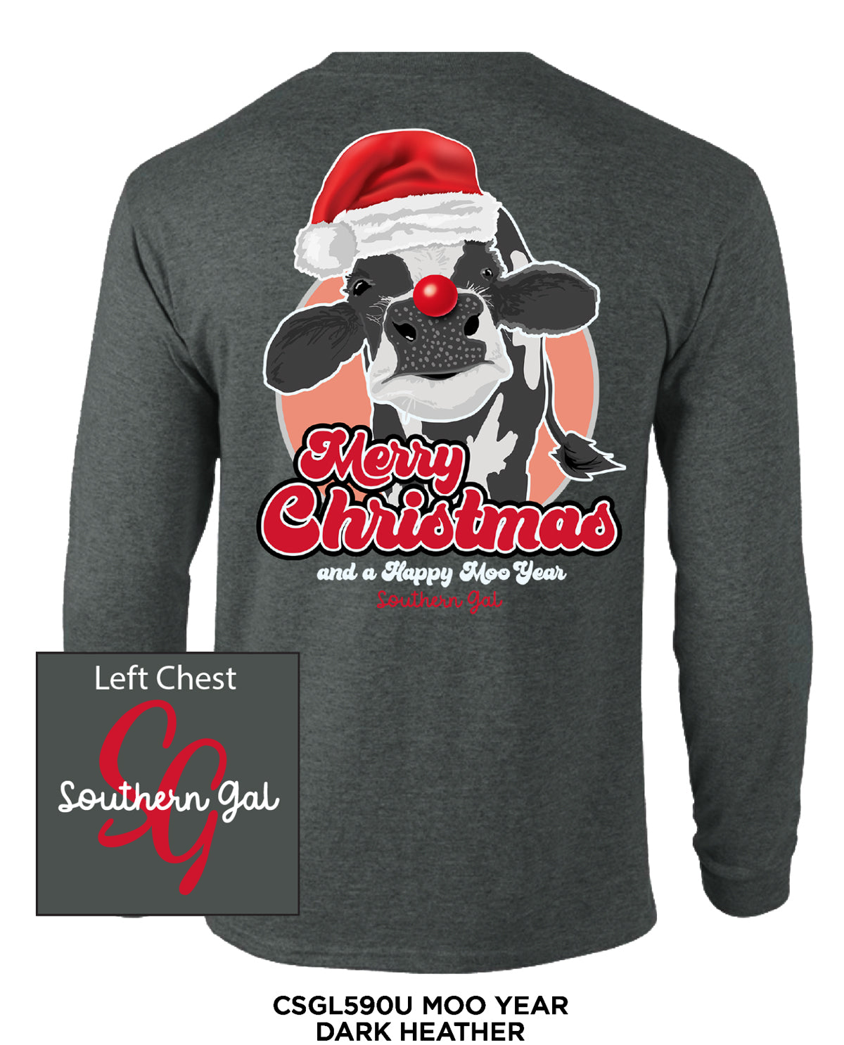 Southern Gal Moo Year Long Sleeve Tee