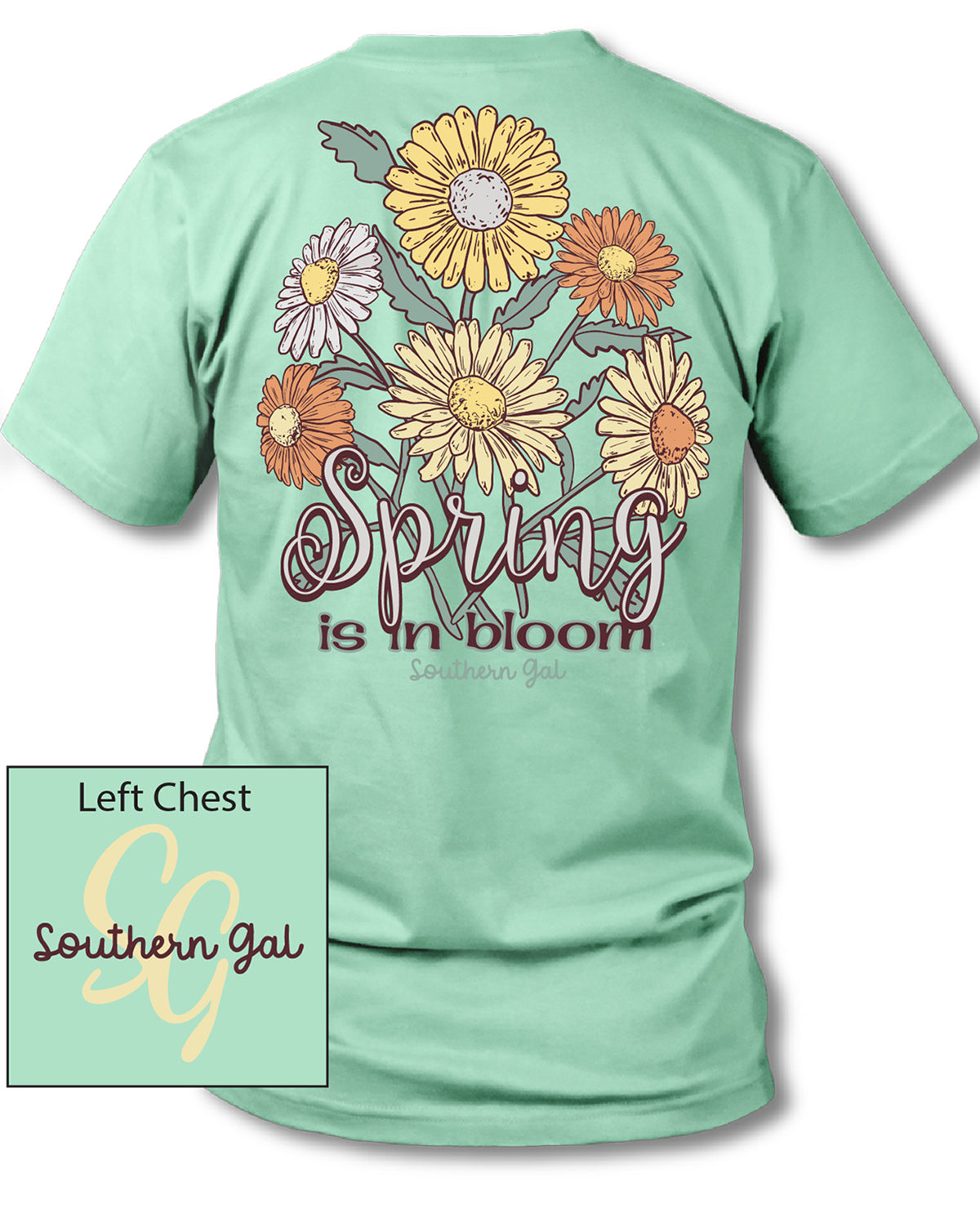 Southern Gal Plus In Bloom Short Sleeve Tee