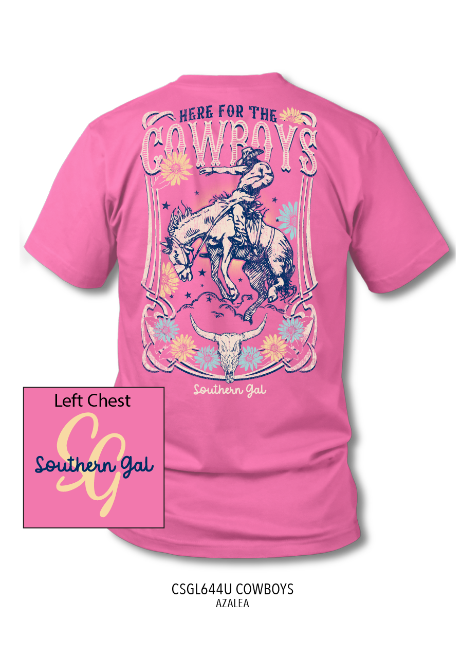 Southern Gal Cowboys Screen Tee