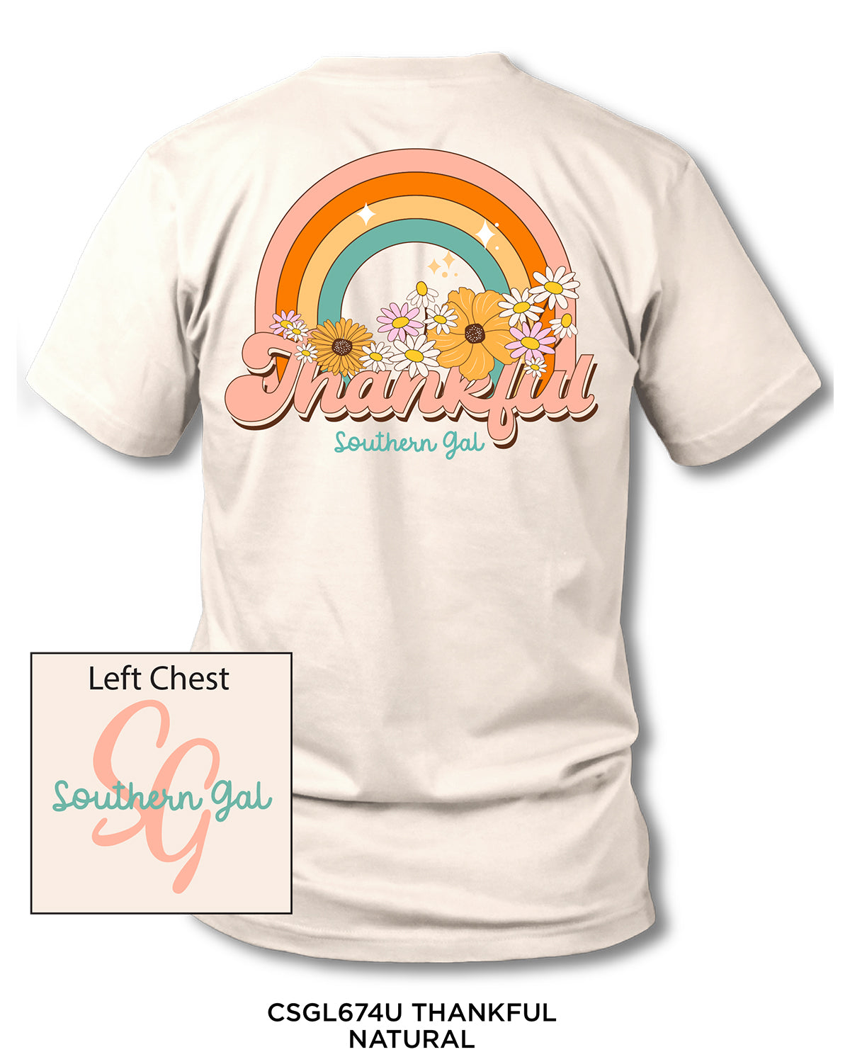 Southern Gal Thankful Screen Tee