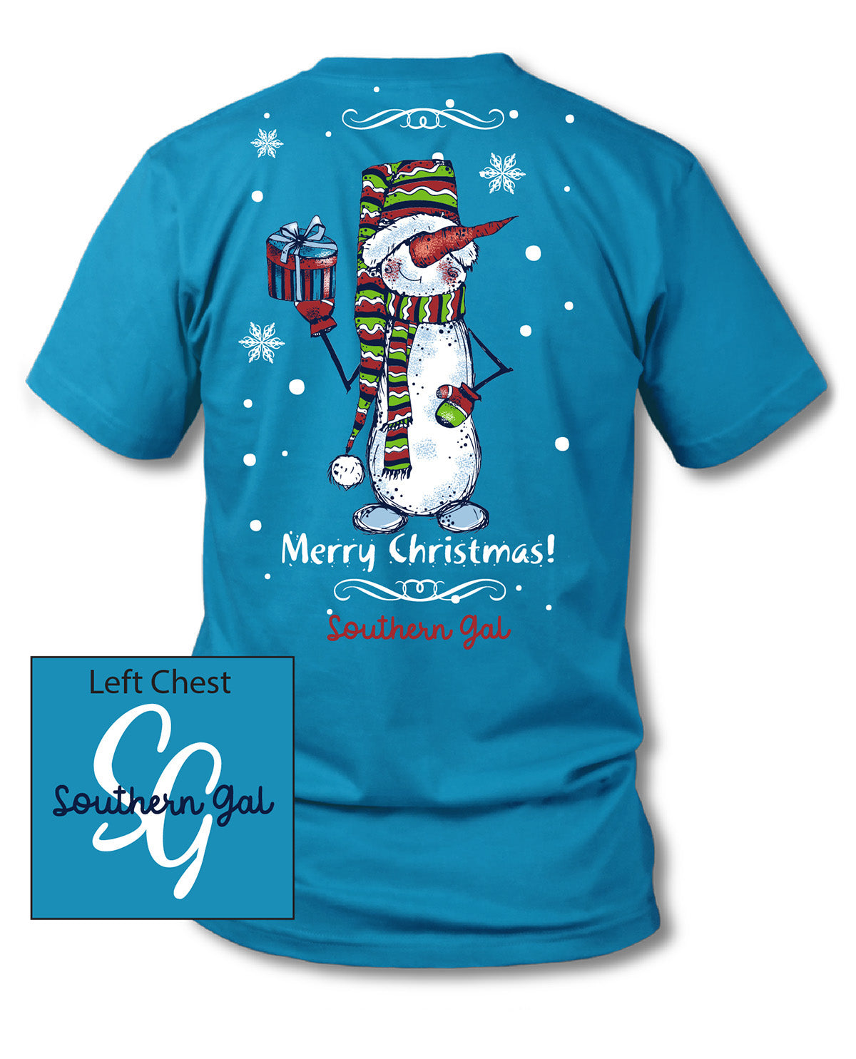 Southern Gal Plus Snowman Short Sleeve Tee