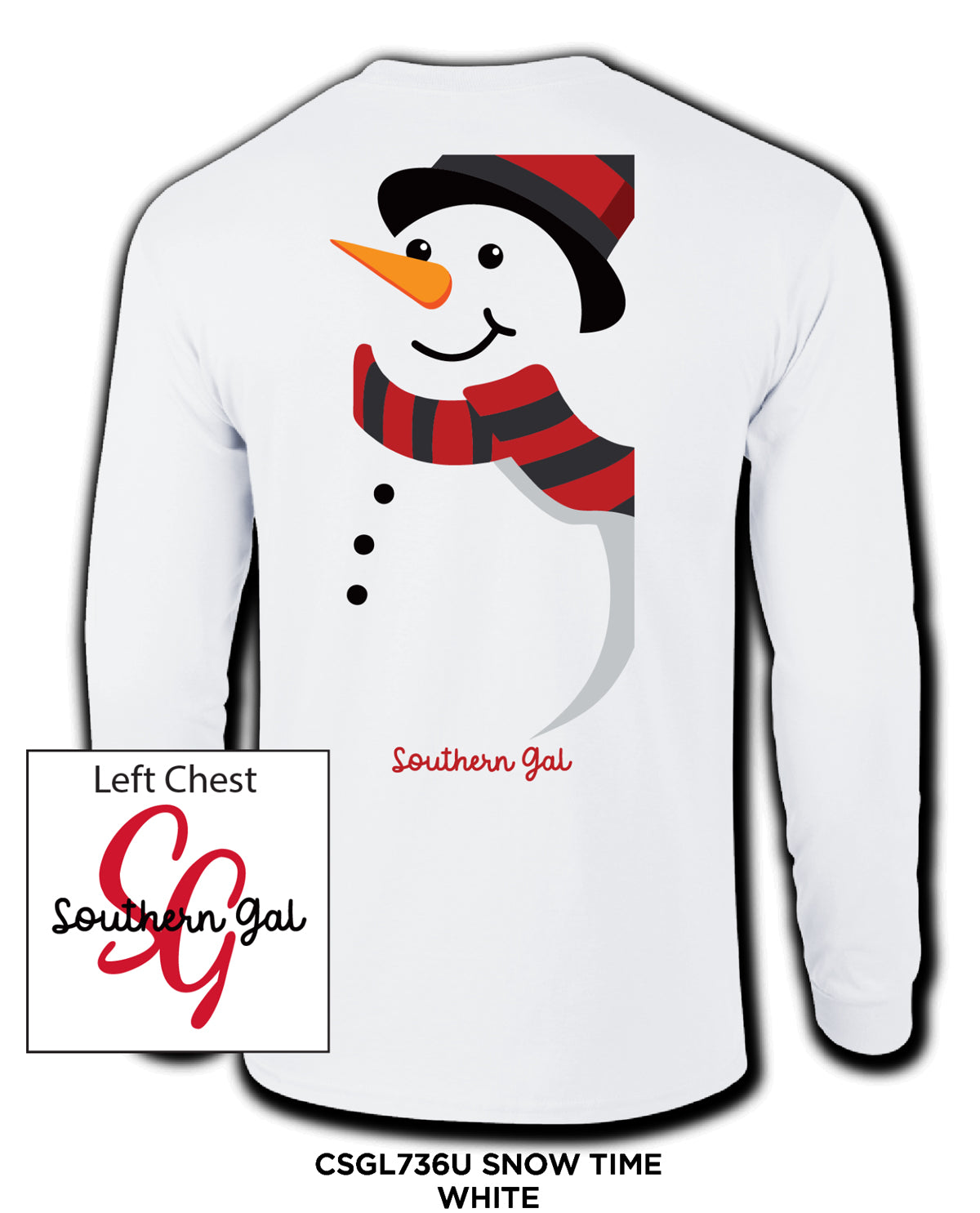 Southern Gal Snow Time Tee