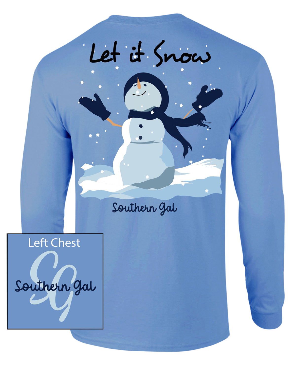 Southern Gal Snow Long Sleeve Tee