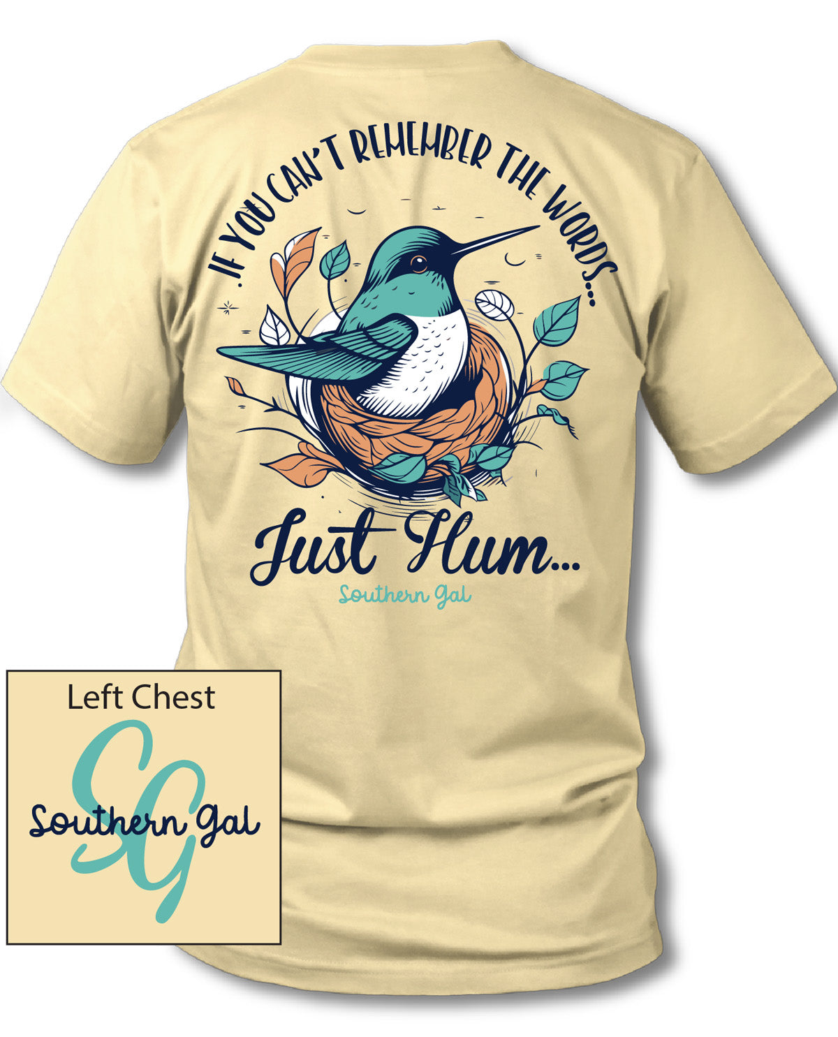 Southern Gal Plus Just Hum Short Sleeve Tee