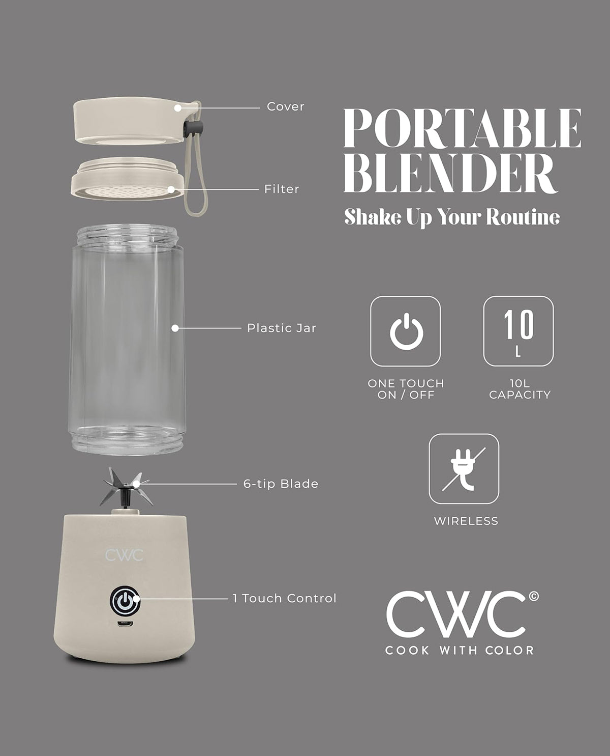 CWC Sage Mini Portable Blender