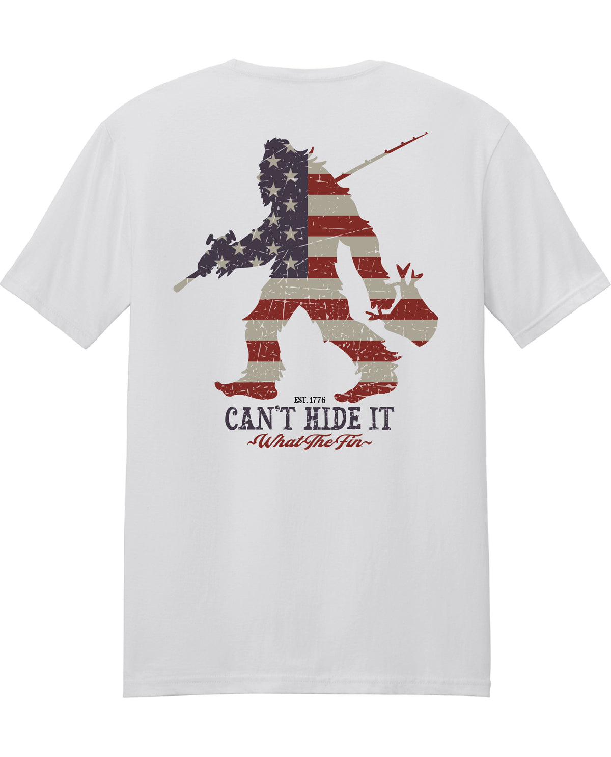 What The Fin Can't Hide It Short Sleeve Tee Silver
