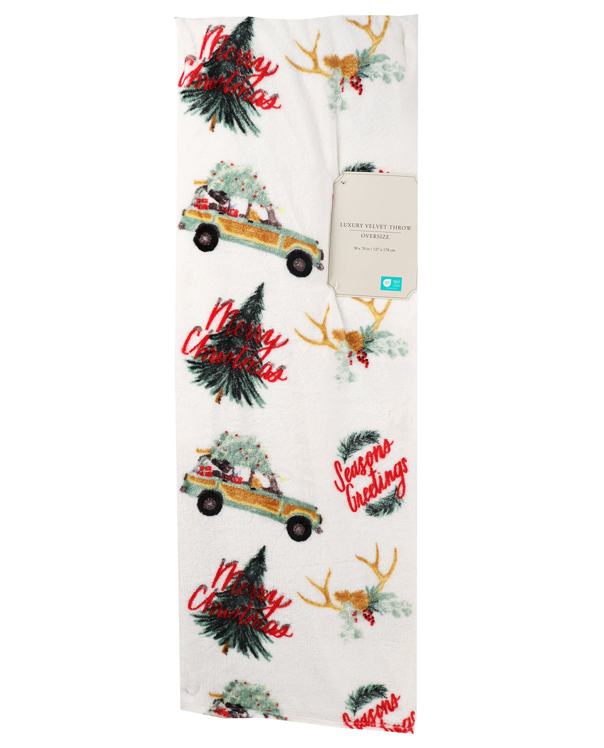 50x70 Holiday Printed Throws