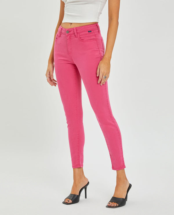 Cello Mid Rise Crop Skinny Jeans