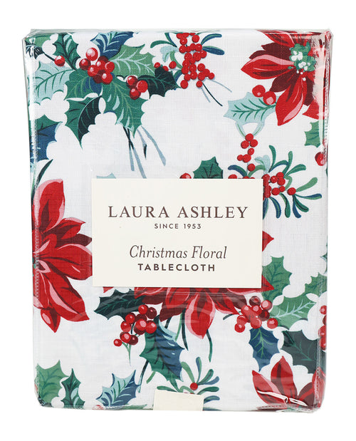 Laura Ashley Christmas Floral Tablecloth