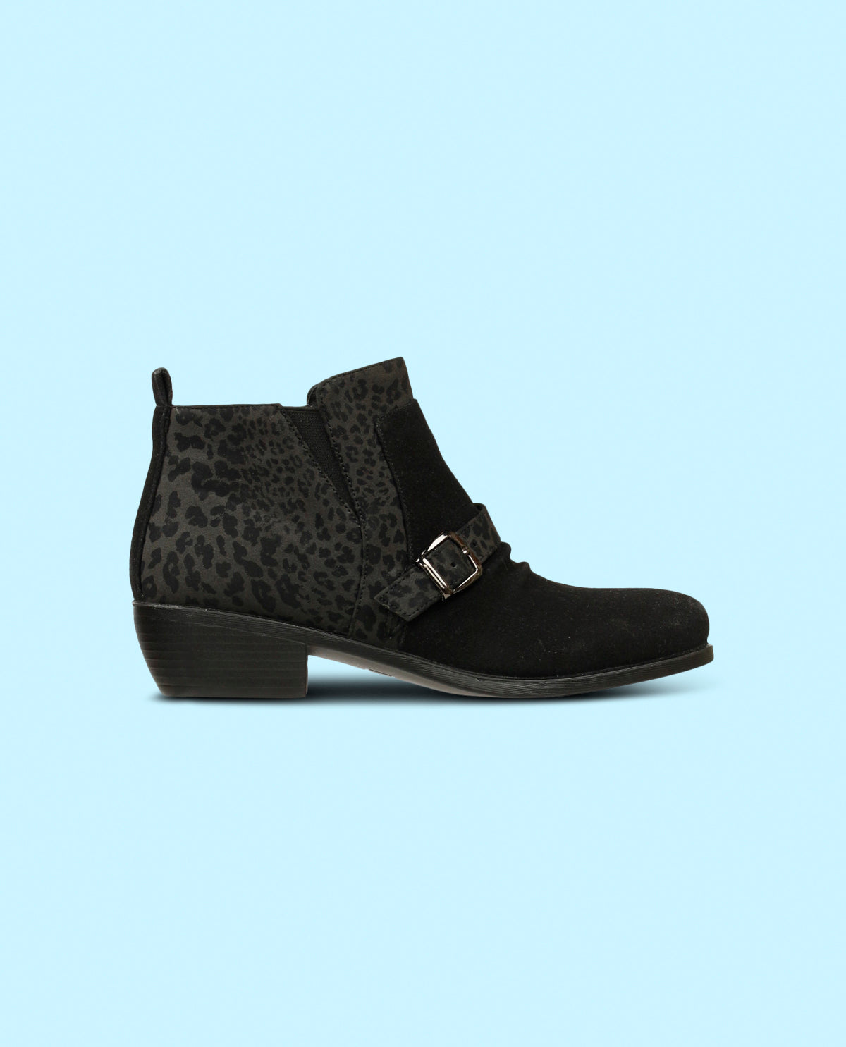 Aero Contessa Leopard & Black Boot