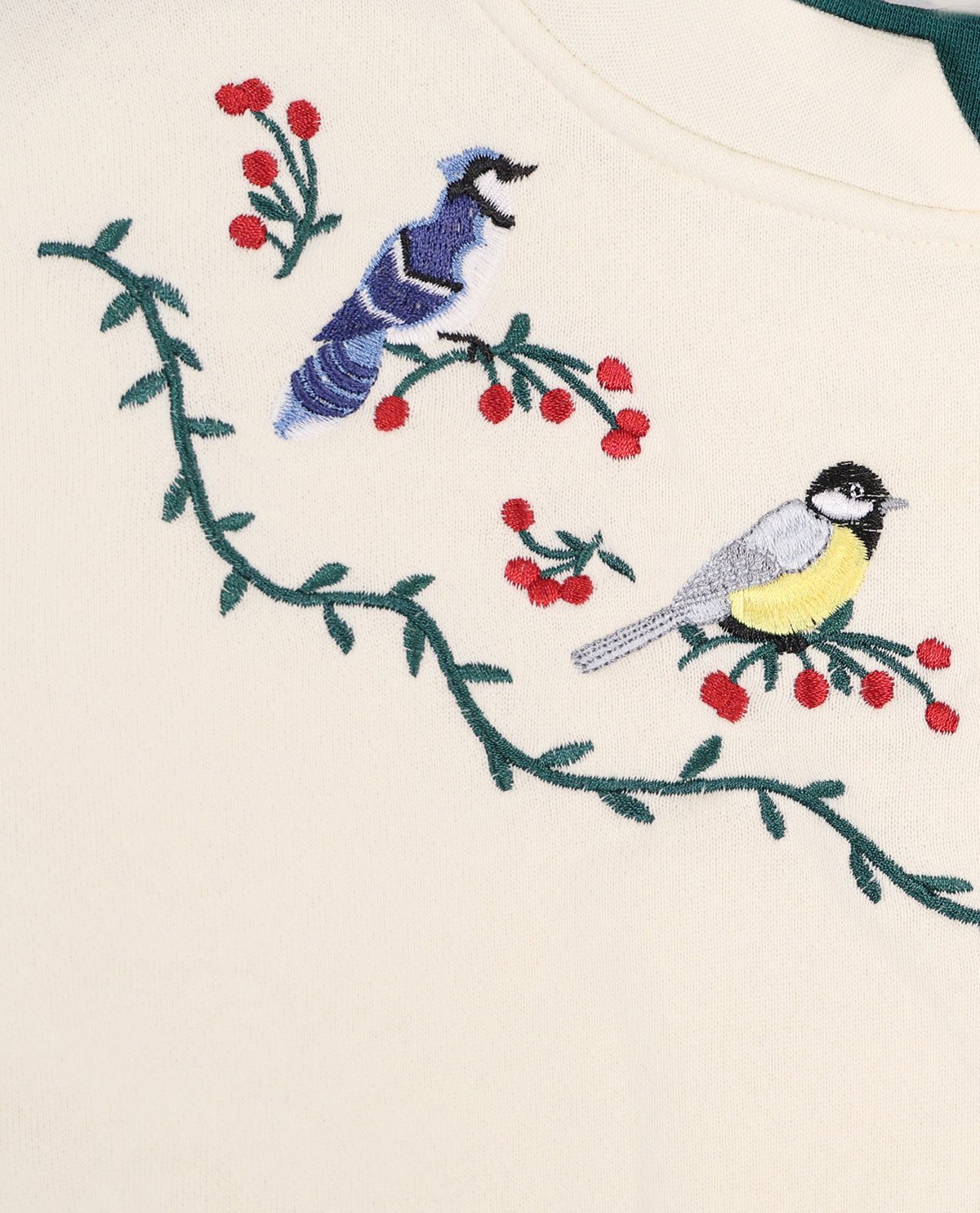 Petite Assorted Embroidered Fleece Pullovers
