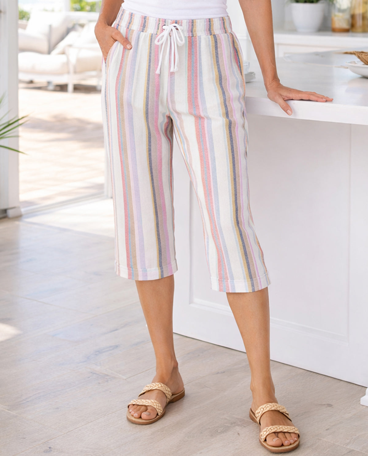 Dash Linen 21" Capri