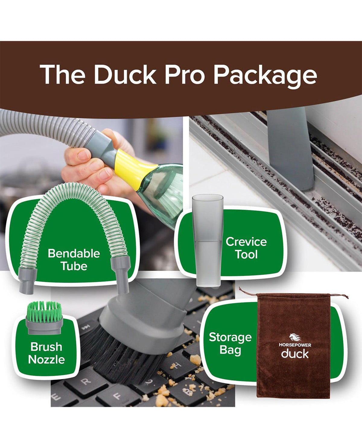 Ultra Compact Horsepower Duck Vacuum