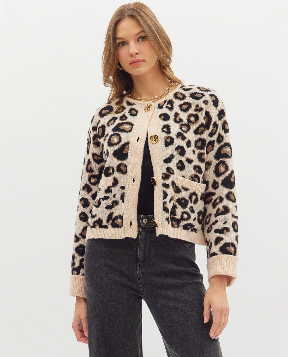 Entro Animal Sweater Taupe