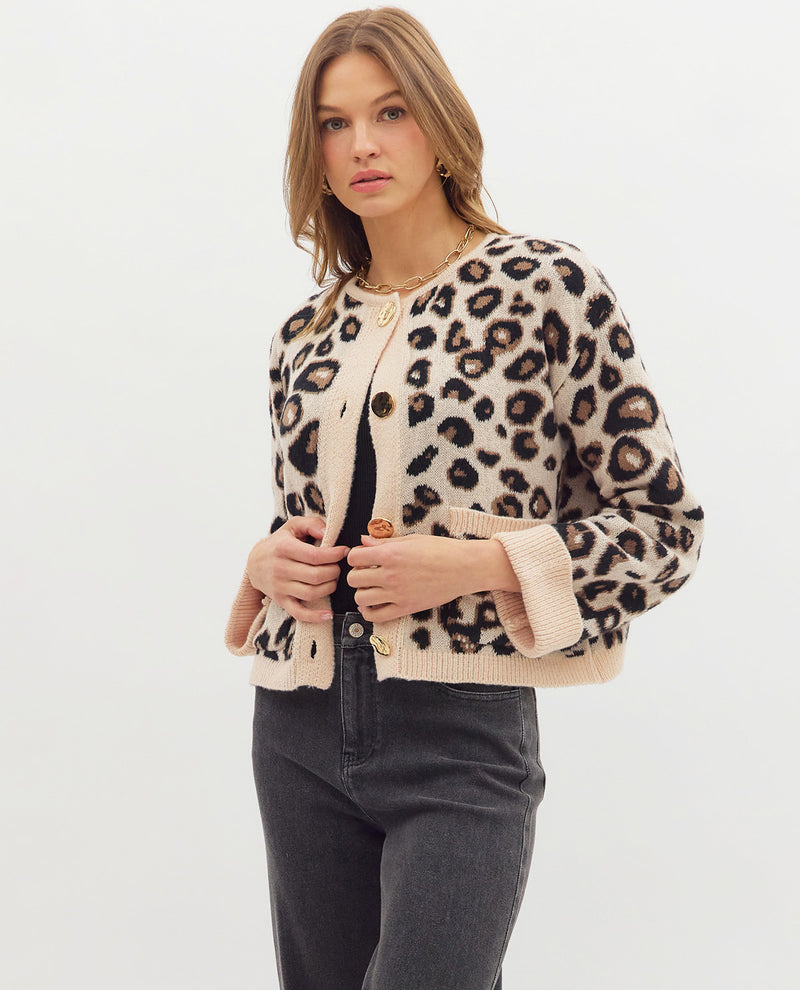 Entro Animal Sweater Taupe