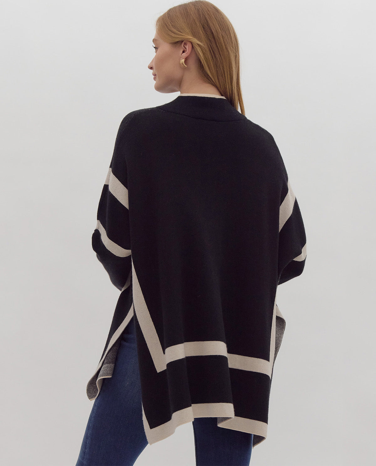 Long Sleeve Colorblock Sweater