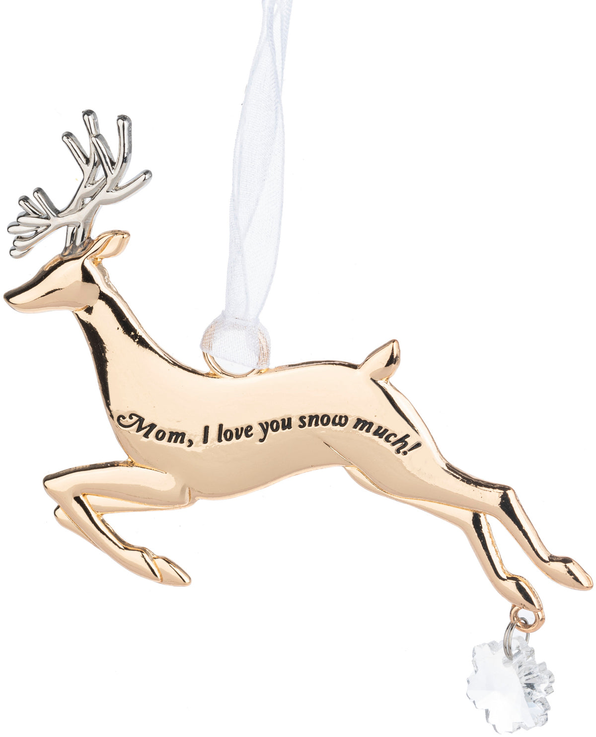 Mom, I Love You Snow Much Holiday Ornament