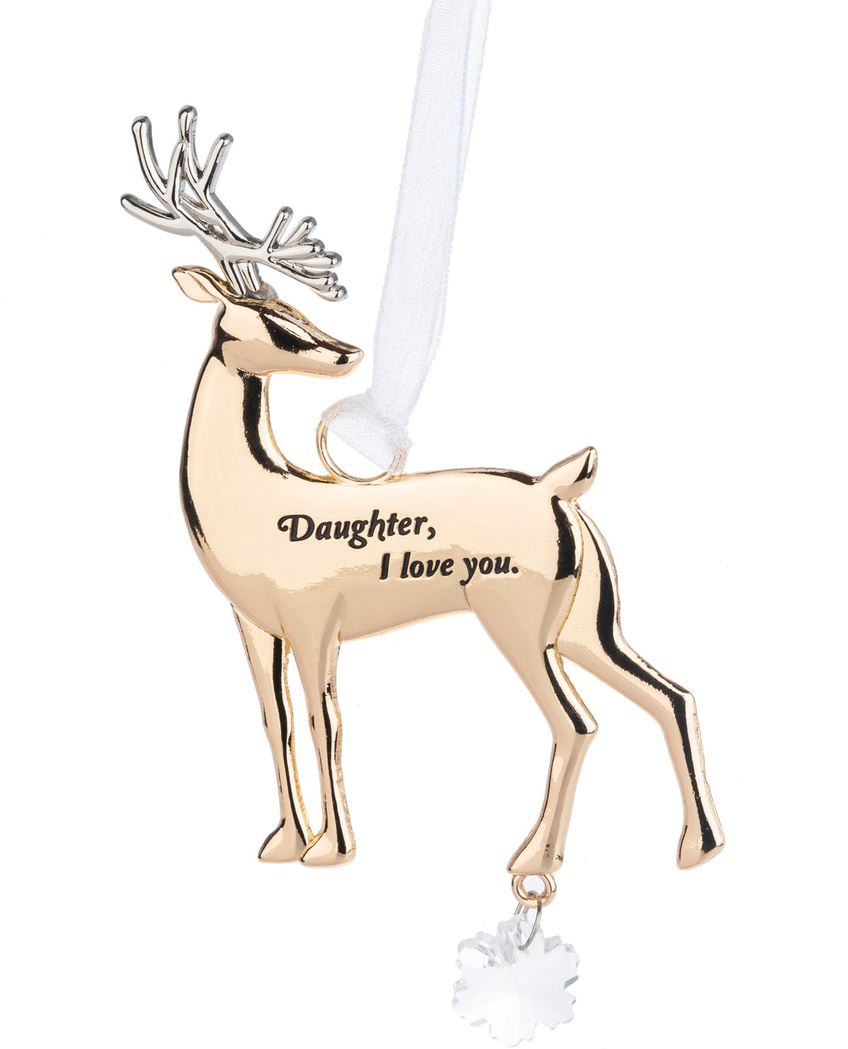 Daughter, I Love You Holiday Ornament