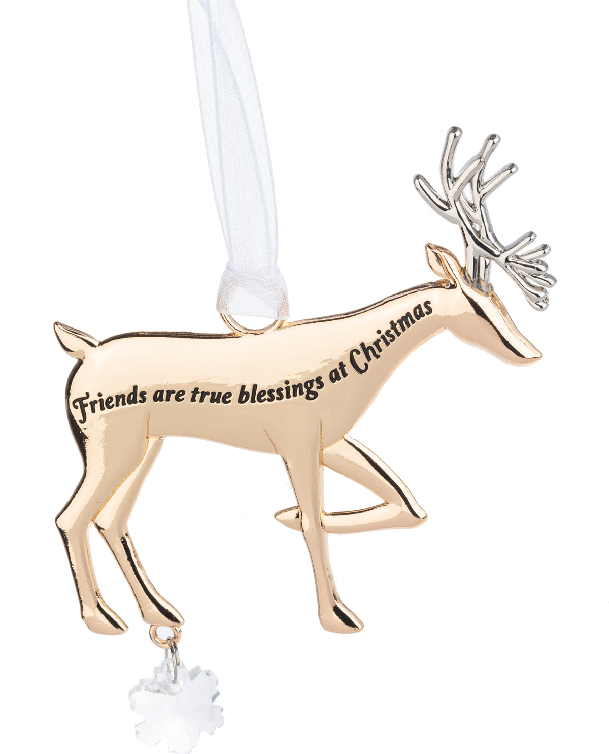 Friends Are True Blessings Holiday Ornament