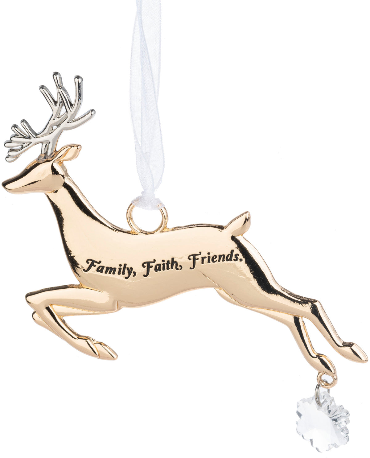 Family, Faith, And Friends Holiday Ornament
