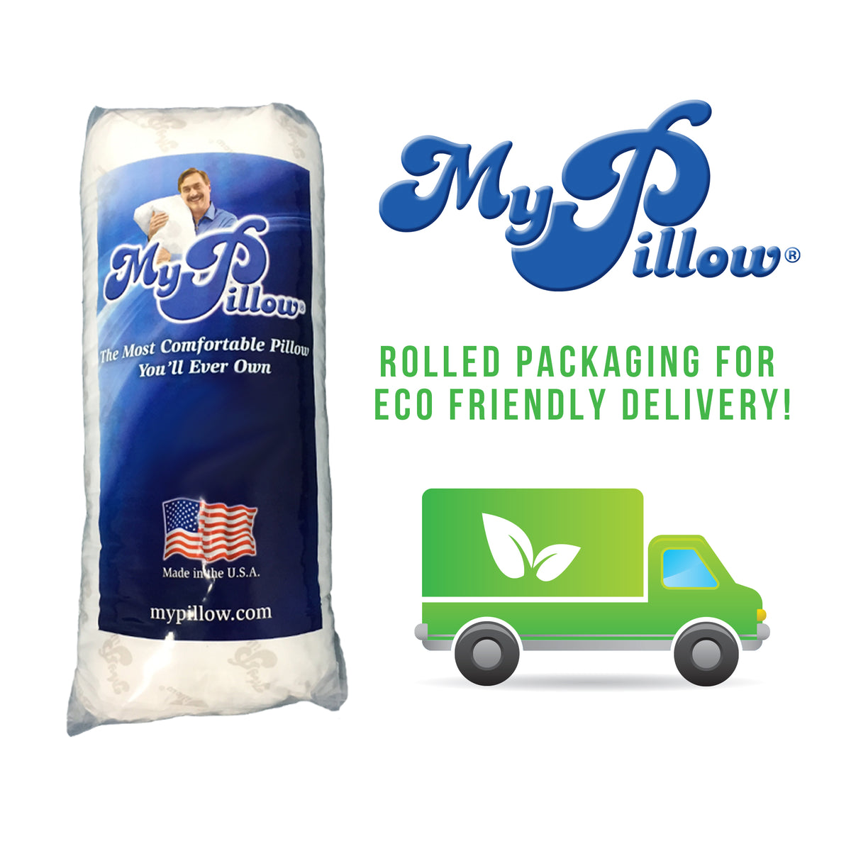 MyPillow Two Pack Standard Medium Fill Bed Pillow