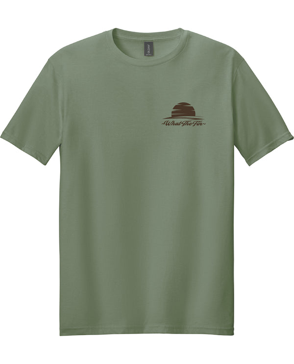 What The Fin Fish Splash Bass Short Sleeve Tee Olive