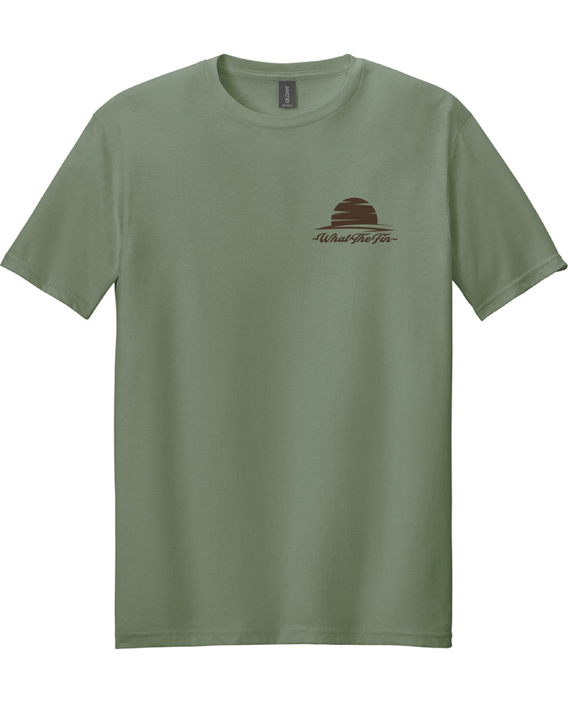 What The Fin Fish Splash Bass Short Sleeve Tee Olive