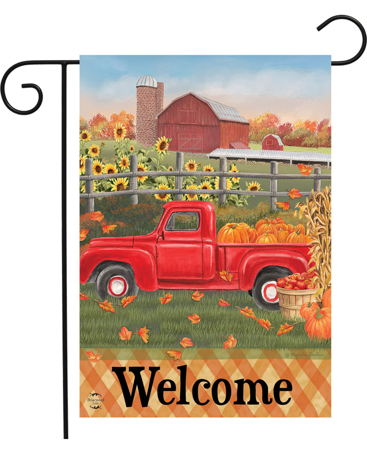 Fall Farm Welcome Garden Flag