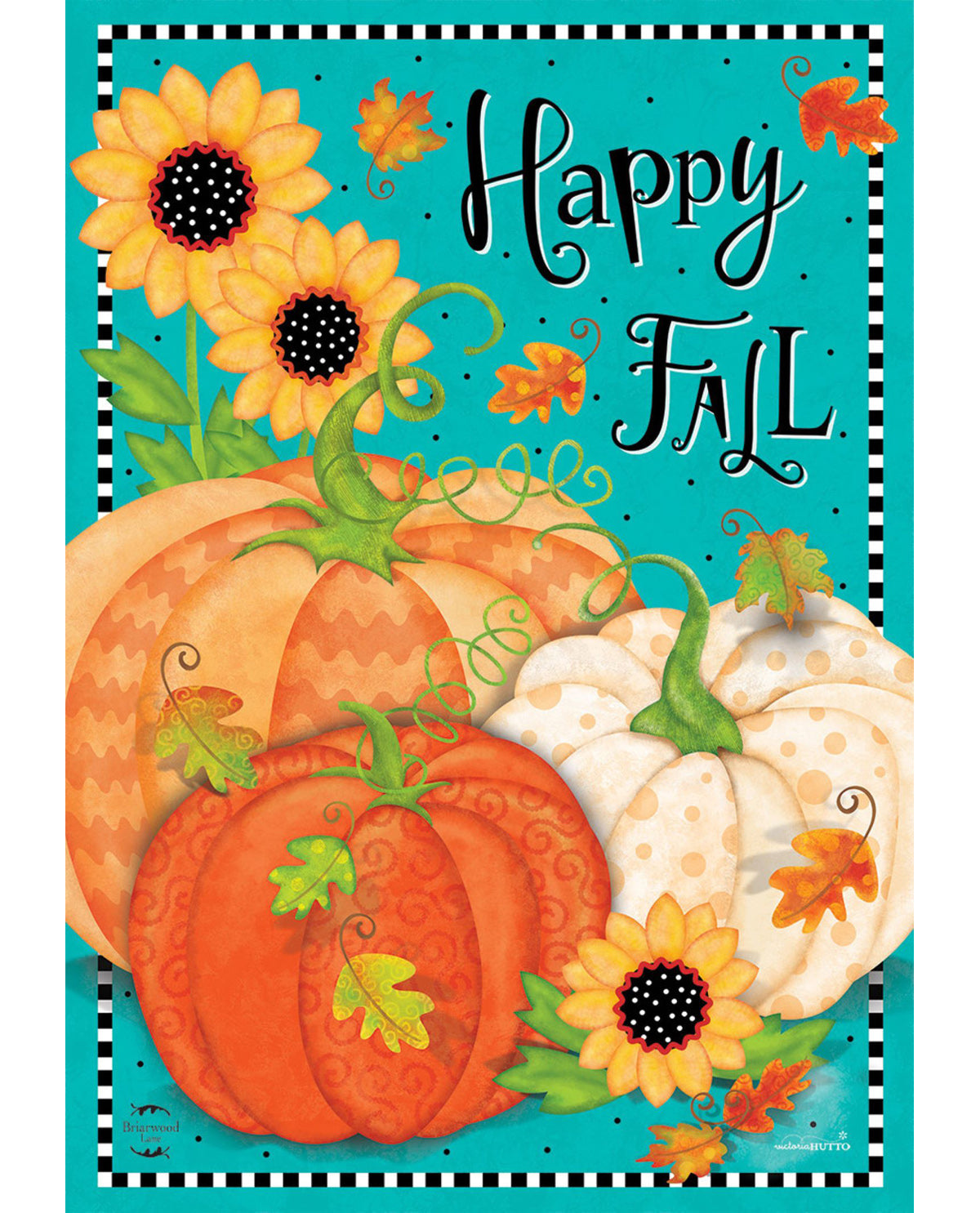 Whimsical Fall Garden Flag