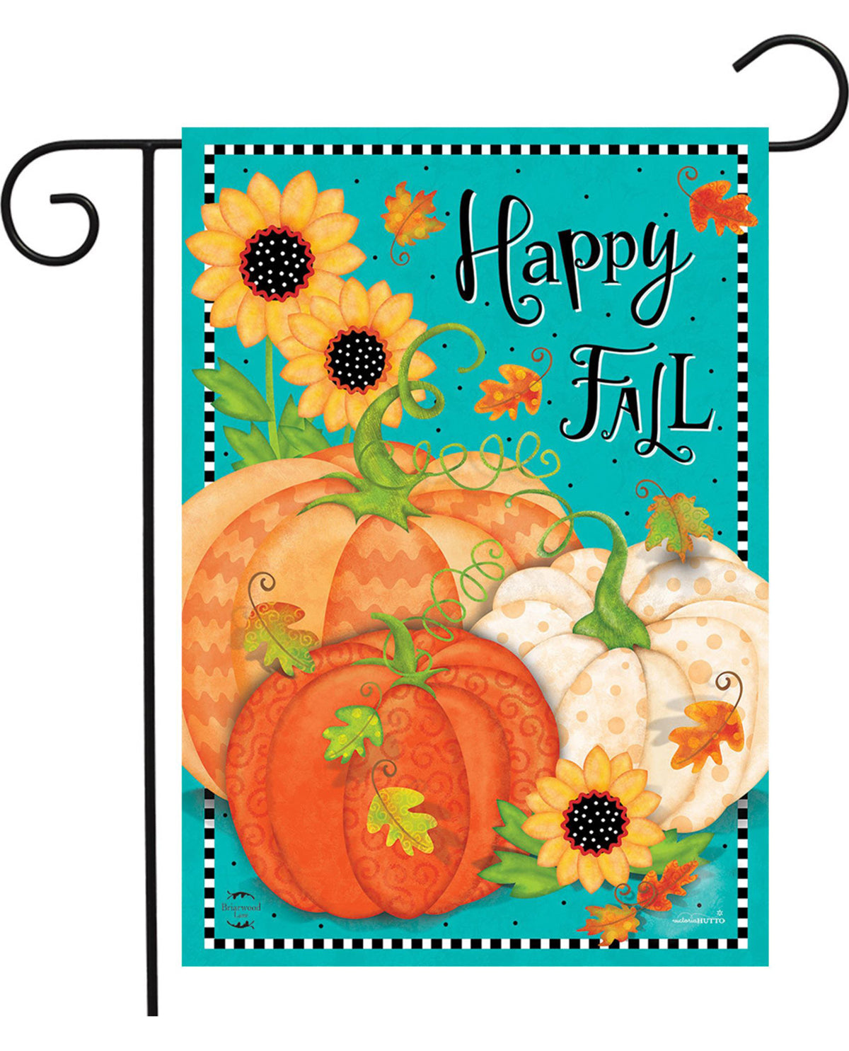 Whimsical Fall Garden Flag