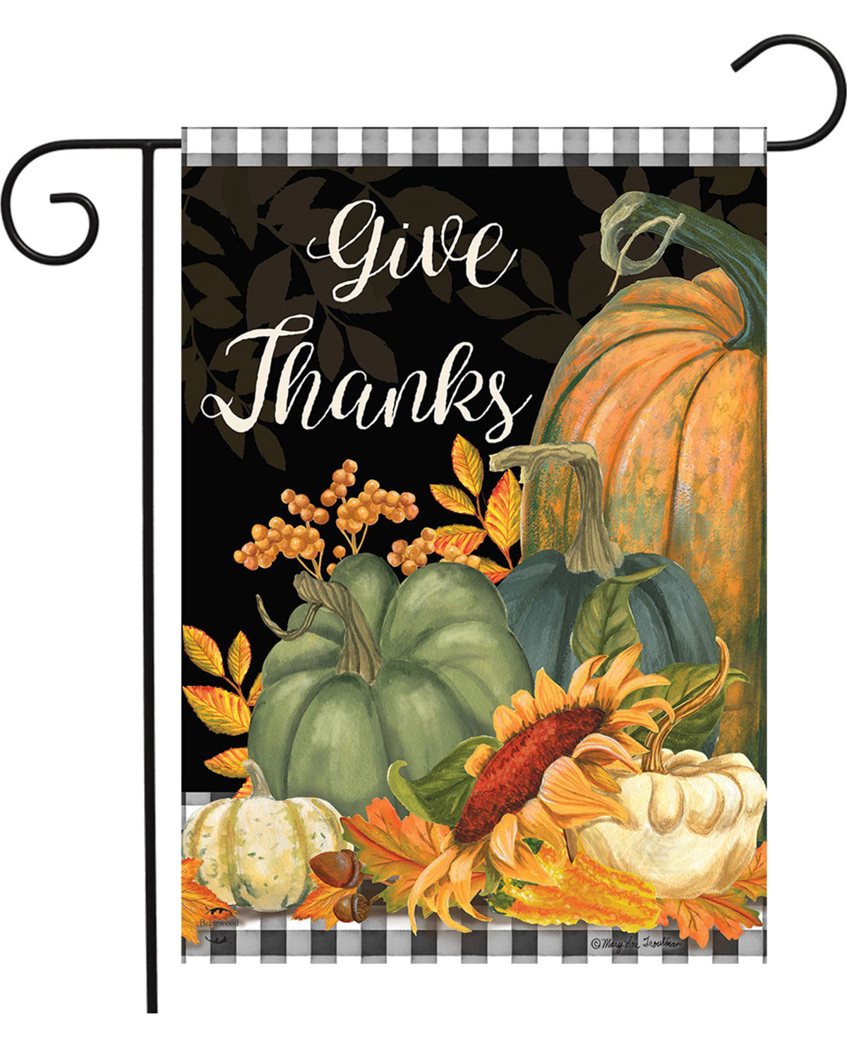 Give Thanks Garden Flag