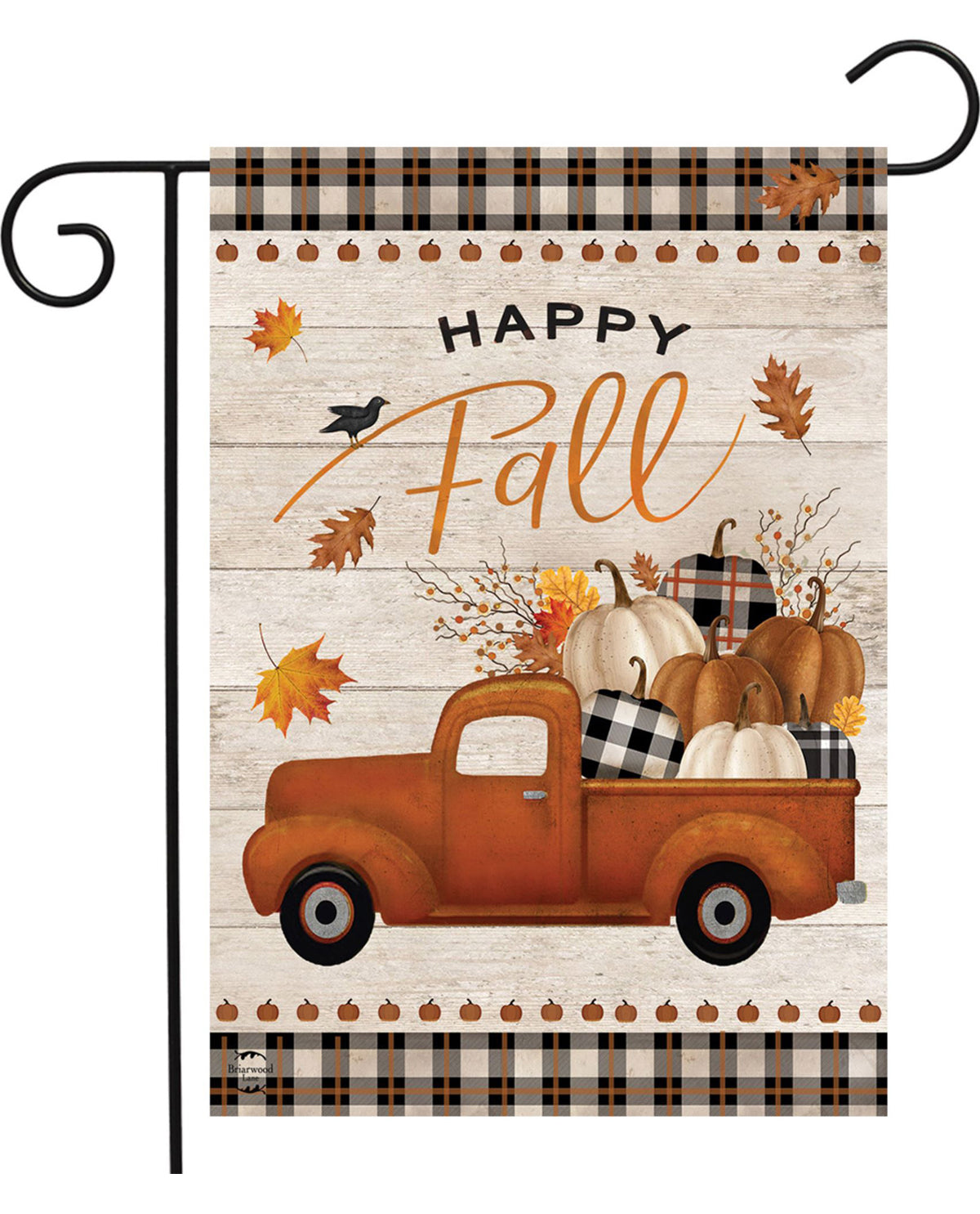 Happy Fall Pickup Truck Garden Flag