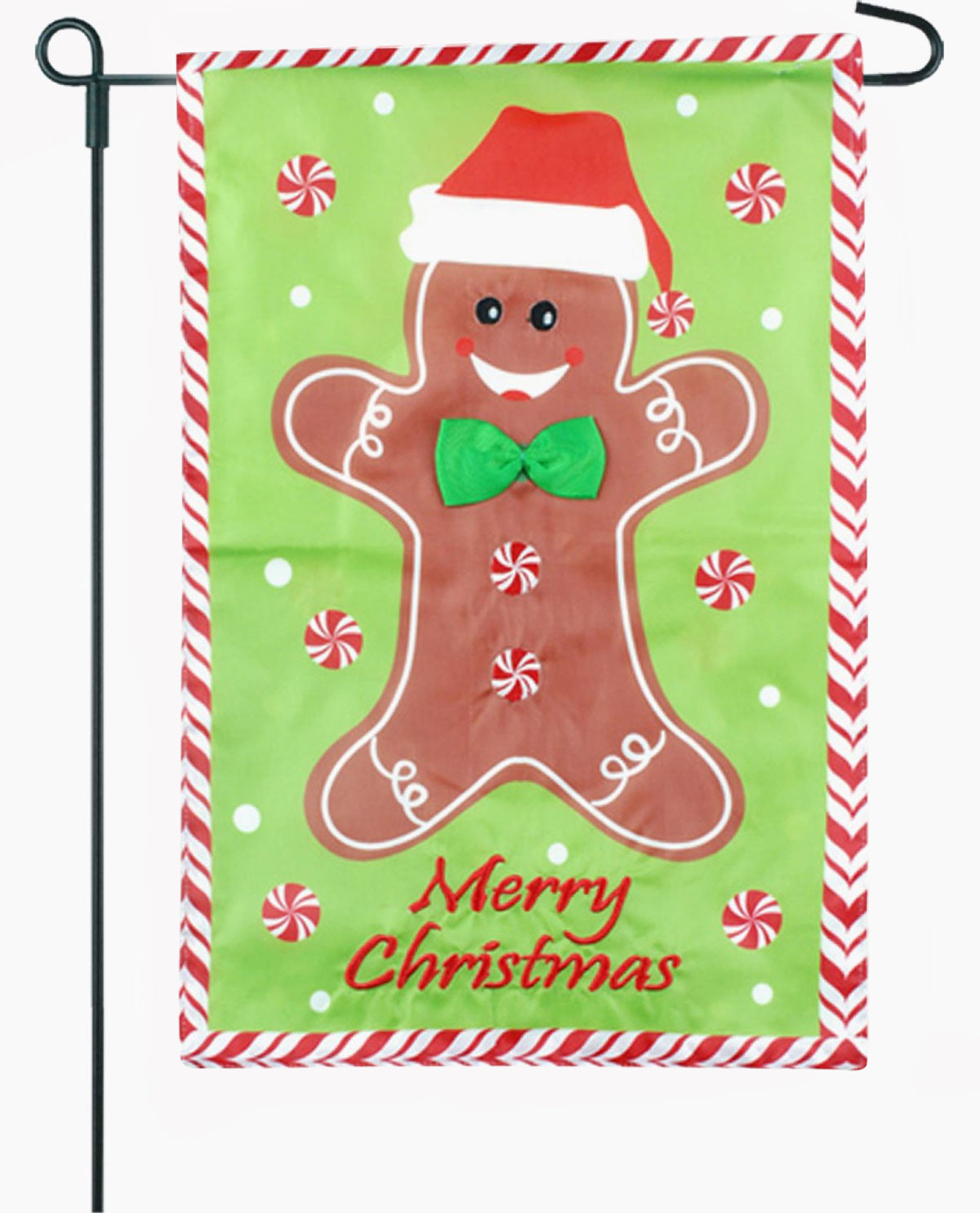 Christmas Gingerbread Garden Flag