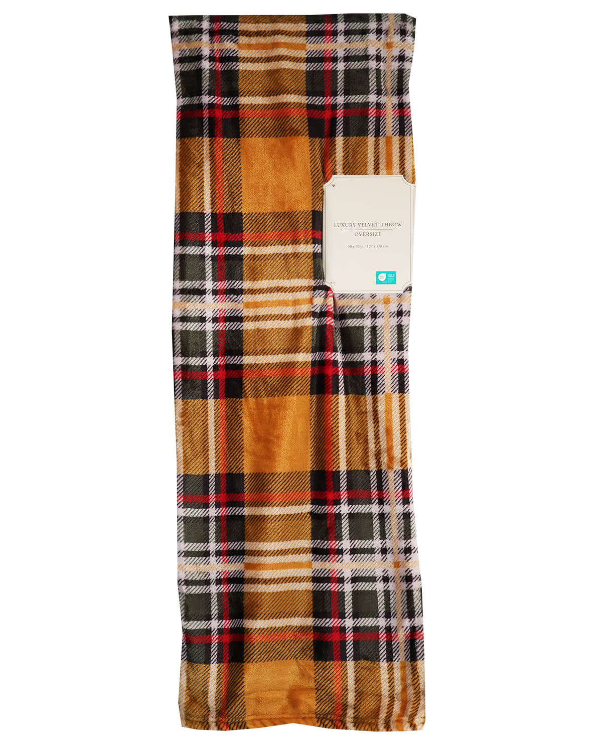 Plaid Velvet Throws 50x70