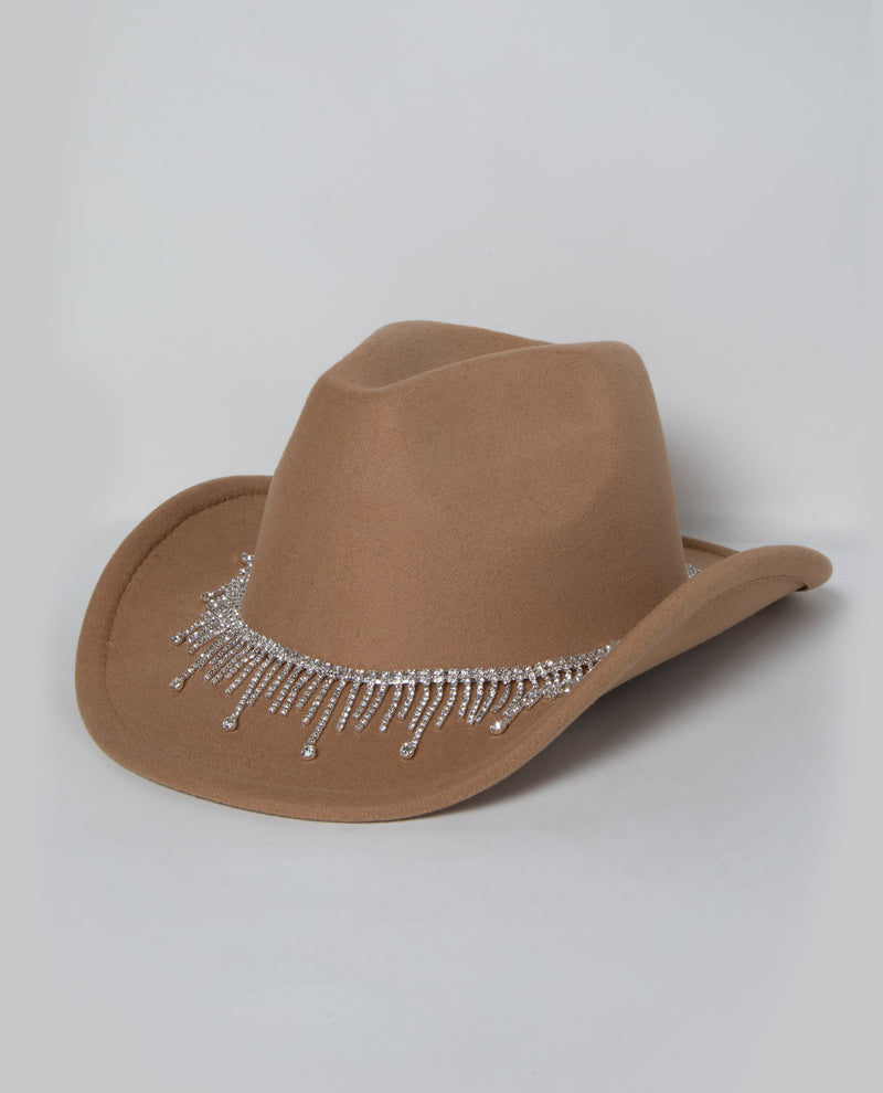 Rhinestone Cowgirl Wide Brim Hat