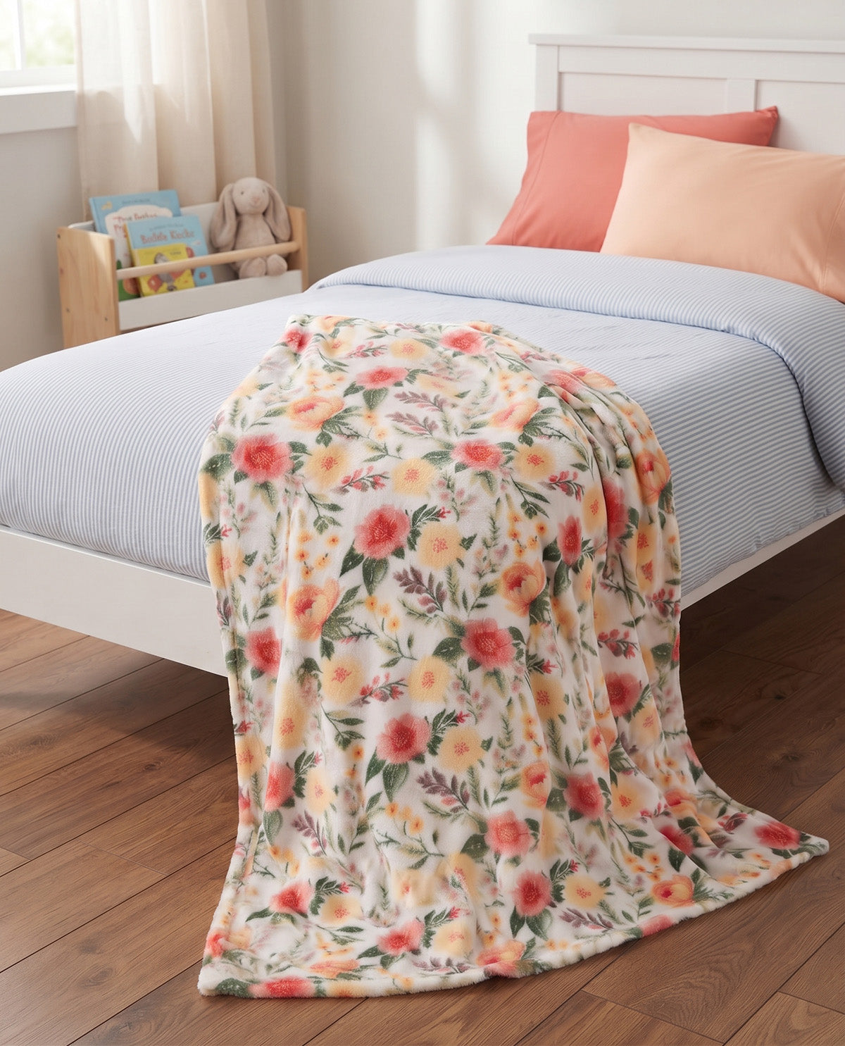Spring Floral 50x70" Plush Throw