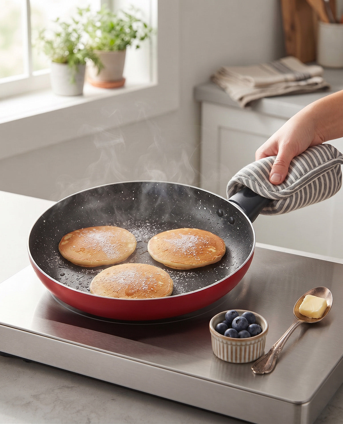 9.5" Red Skillet